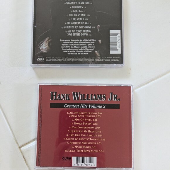 Lot of 3 Hank Williams Jr Records & CD Man of Steel Strong Stuff Vinyl Greatest - Picture 12 of 13